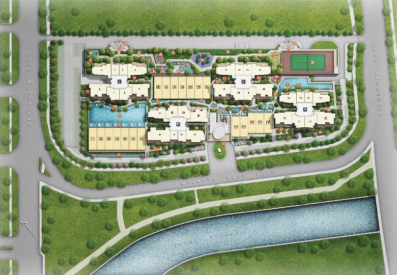 Eight Riversuites Site Plan